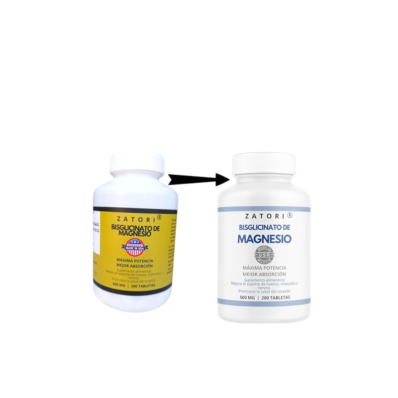 Zatori | Bisglicinato de Magnesio 500 mg | Alta absorción