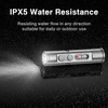 WAIORD Mini Flashlight, 500 Lumens Rechargeable EDC Pocket Keychain Flashlight