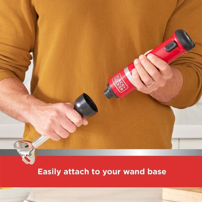 BLACK+DECKER Kitchen Wand Cordless Immersion Blender, Hand Blender with Charging