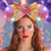 Unicra Light Up Headbands Mouse Ears Headband Bow Hair Accessories