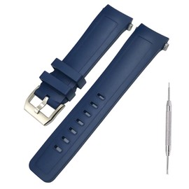 Adwoa Fluororubber Watch Band Strap Replacement for IWC Aquatimer Series- 22mm Quick Disassembly Watch Band Compatible with IW356802 IW376705 IW376710
