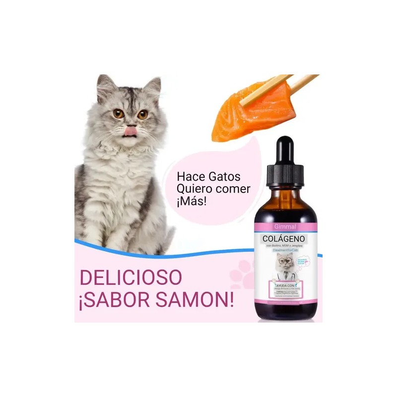 Colágeno Para Gato Salud Articular Digestiva Piel, Vitaminas