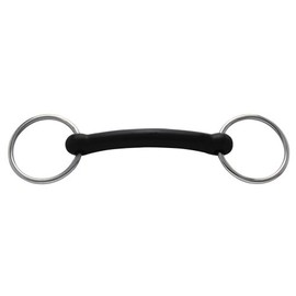Feeling Unisex's Rubber Unjointed Ring Snaffle, Multi-Colour, 135 mm