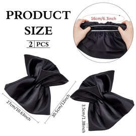 BENECREAT Removable Puff Sleeves, Black Polyester Bridal Sleeve Detachable Puff Sleeves for Wedding Dress Bridal Accessories, 12x10.6x1.4inch