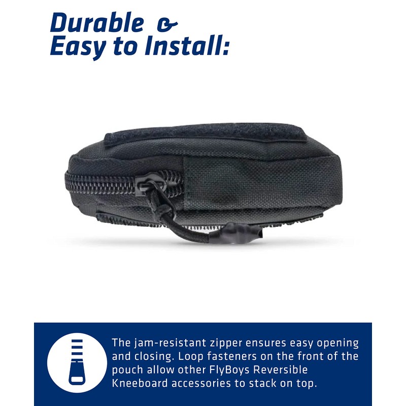 FLYBOYS Zipper Pouch - Heavy Duty Reversible Kneeboard - for