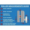 Zinc Alloy Shower Door Twin Rollers Runners - Set of