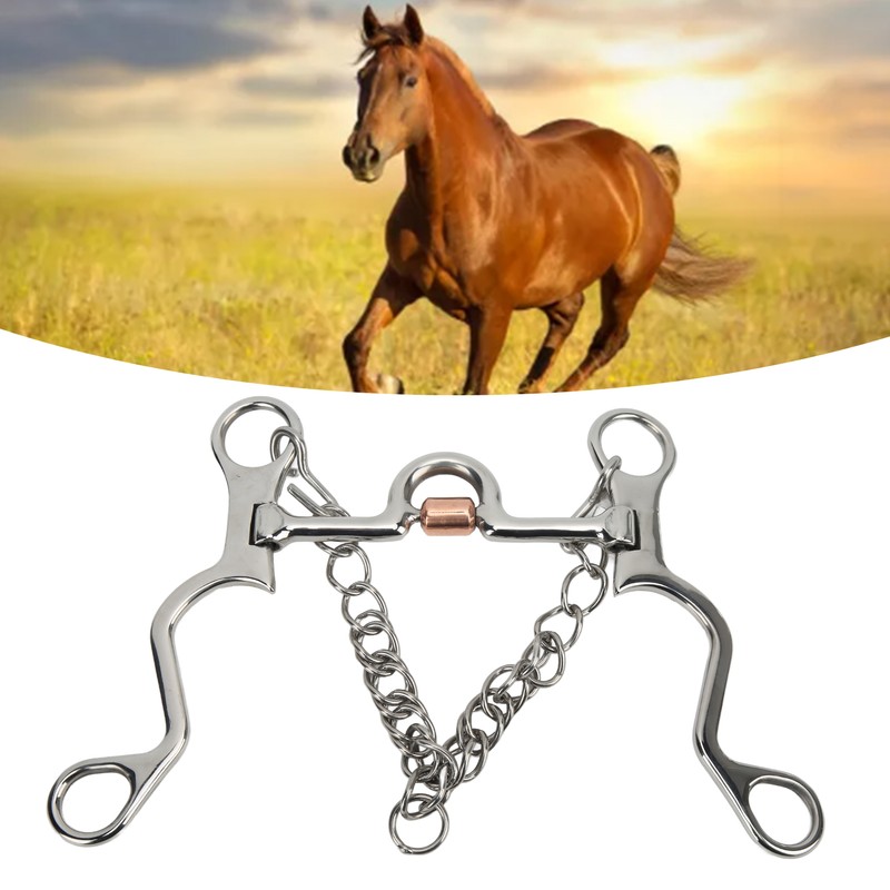 Pelham Bit Strong Fine Workmanship Stainless Steel Horse Bit for