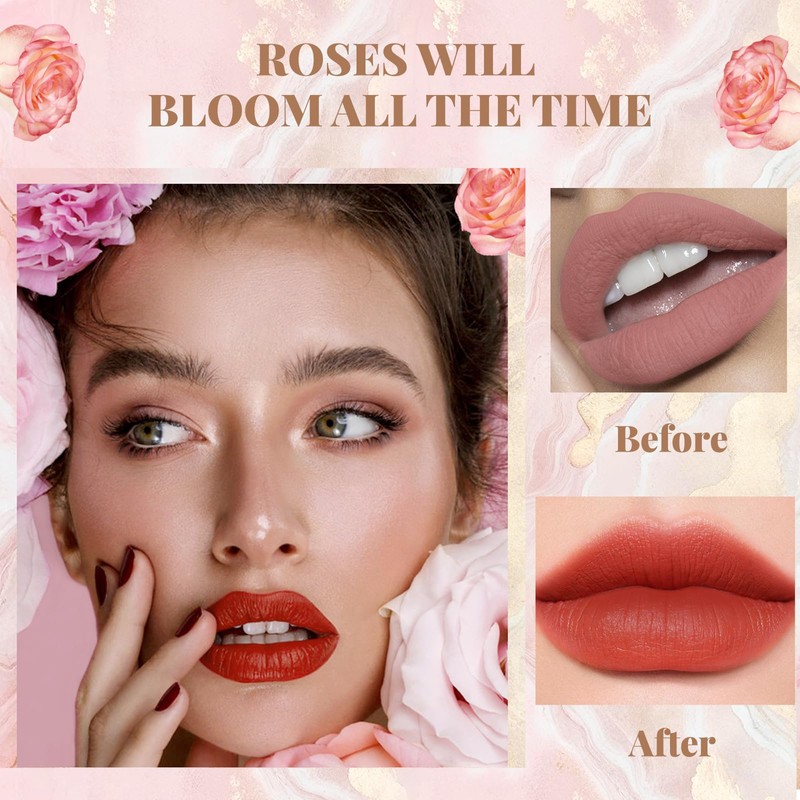 EONFAVE Red Lipstick - Matte Lipsticks For Women Long Lasting