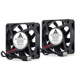 GDSTIME 60mm Fan 60 x 15mm Computer Fan 6CM USB Fan 3500 RPM DC Brushless Cooling Fan 60mm Case Fan Cooler (pack of 2) For Cooling Ventilation