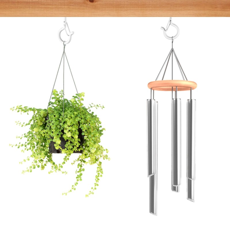 FSAH 48 PCS Q-Hanger Hooks, Screw Hooks for Outdoor String
