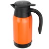 Orange Car Electric Kettle Temperature Display Car Boiling Cup Travel
