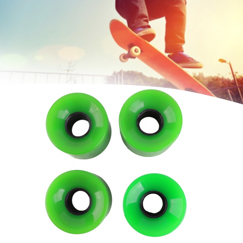 PUENTE 4pcs 60x45mm Skateboard Wheels 78A Longboard Cruiser Wheels Replacement