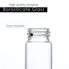 10 Pcs 10 mL Clear Glass Sample Vials, Borosilicate Glass