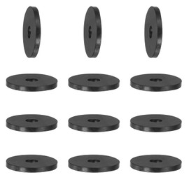 YELARXI Rubber Spacer, Thick Rubber Bushing Washers Anti Vibration Spacer Round Isolation Pads, 0.8" x 0.2" x 0.1"(20 x 5 x 2 mm) Fit for Hardware Home Car Accessories (12 Pack, Black)