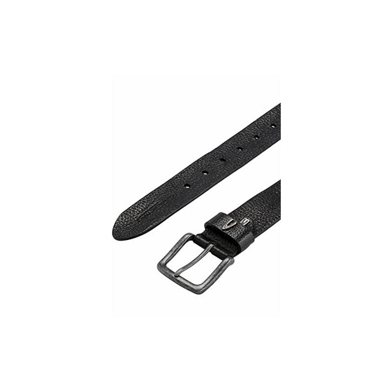 camel active Men's Leather Belt, black