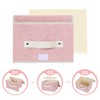 ANMINY Fabric Storage Bin with Lid Rose Print Storage Box