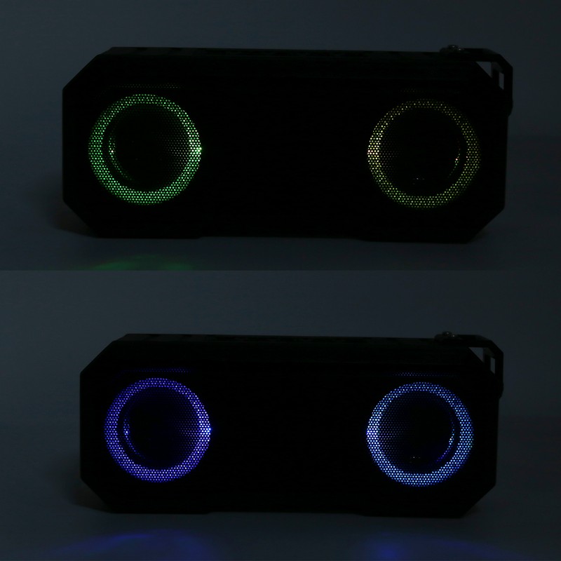 Wireless Bluetooth Speaker IPX7 Waterproof Flash Light Speaker Bass Stereo
