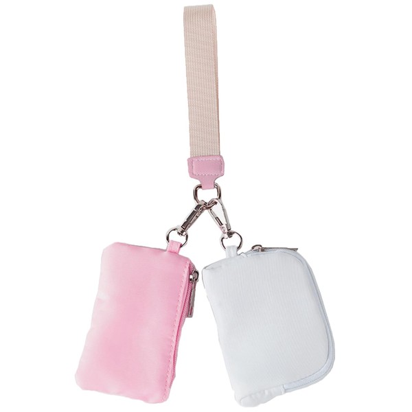 NganSuRong Mini Women's Wristlets, Zip Around Coin Purse for Women