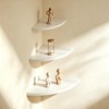 Plliocse Corner Shelf Wall Mounted,Floating Corner Shelves Oak,Set of 3