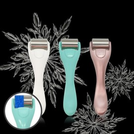 [DY] Mini Stainless Steel Face Roller Massage Roller White 2ea