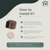 EVI Door Stoppers | Leather Brass Door Stop - Adhesive