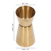 Double Head Cocktail Jigger, Stainless Steel Measure Jigger Gold Wine