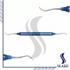 SLAKE 7 PCS Dental Periodontal Gracey Curette Set BLUE TITANIUM