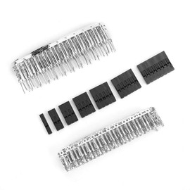 310PCS 2.54mm/0.1" Pitch 1 2 3 4 5 6 8 Pin Connectors Male and Female Plug Housing and Male/Female Pin Header Crimp Terminal Connector Assortment Kit with Box