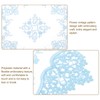sourcing map 2Pcs Retro Lace Placemats, French Crochet Doilies Oval