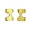 QWORK Metal Rope Clips, 4 Pack Solid Brass Heavy Duty