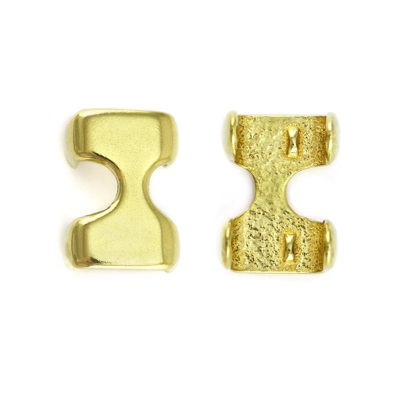 QWORK Metal Rope Clips, 4 Pack Solid Brass Heavy Duty