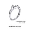SILVERCUTE Cat Ring 925 Sterling Silver Adjustable Band Cute Animal