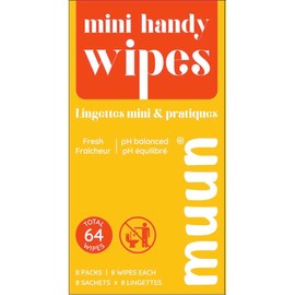 Travel Mini Wipes for Adults and Kids - Travel Wipes - Alcohol Free Unscented Wet Wipes Travel Size 64
