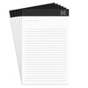 TRU RED Notepad, 5" x 8", Narrow Ruled, White, 50