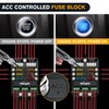 Nilight 6 Way Fuse Relay Block with Acc Control Negative