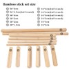 Goodtar 12 PCS Solid Bamboo Massage Stick Sets Warm Bamboo