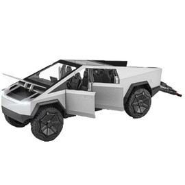 Truck Toy for Boys 1/32 Pickup Die Cast Model Car Toy with Sound and Light Pull Back Cars with Openning Door