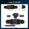 WiFi 360° Dash Cam Front and Rear Inside,4 Channel 3"