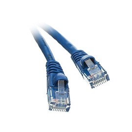 CableWholesale CAT5E Cable with UTP Molded Boot 350MHz 1 Feet Blue, 10X6-06101