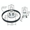 SHCEEC 2PCS Set 2GT Aluminum Timing Pulley 20&40 Teeth 8mm