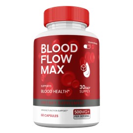 Blood Flow Max Capsules , Max Strength, BloodFlow Max  Blood Support  (1 Pack)