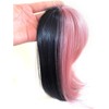 Clip in Bangs Straight mixed colour Fringe Hair Patch Synthetic