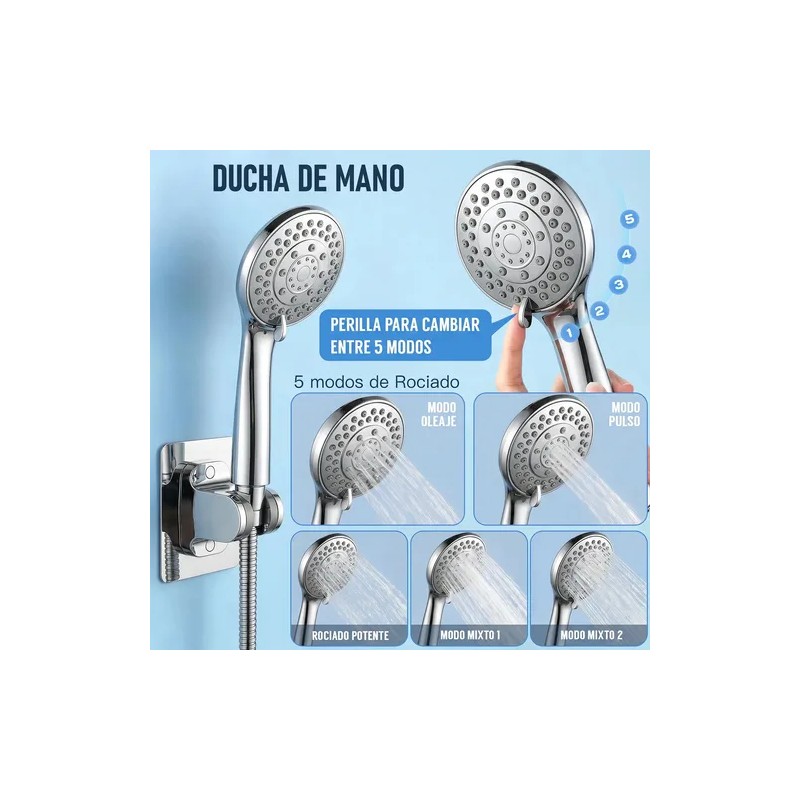 Juego De Cabezal De Ducha De Baño De 6 Piezas