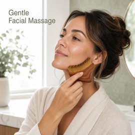 2-Pack Facial Massage Brush for Face & Neck – Soft Angled Design for Puffiness and Jawline Care