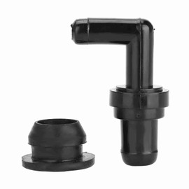 PCV Valve, 90° PCV Valve Kit Fits 17130PK1003 17130-PM6-003 Black