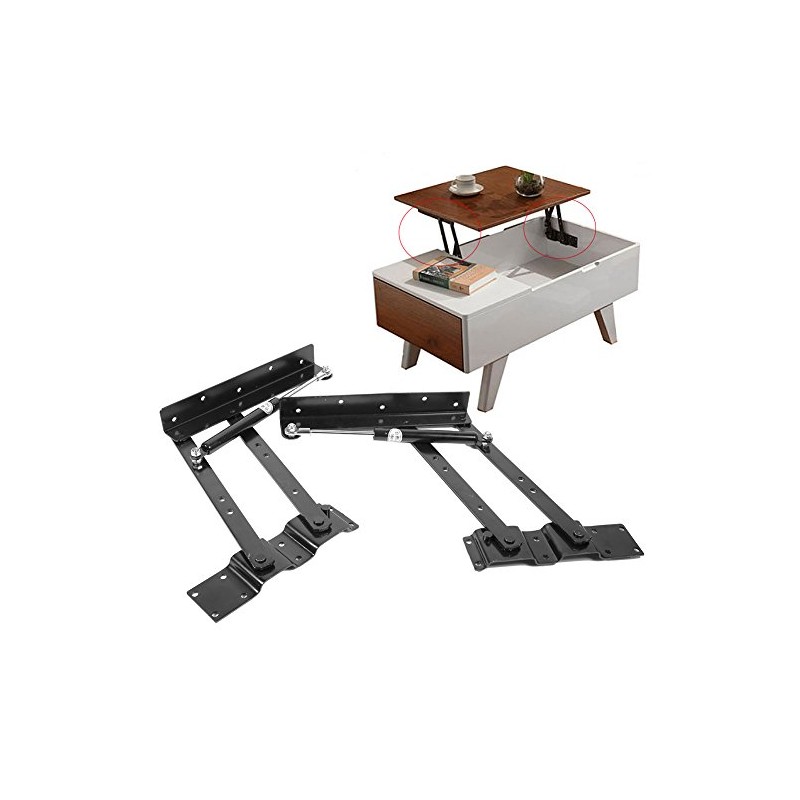 Oreilet Heavy Duty Lift Up Hydraulic Hinge, Adjustable Table Top