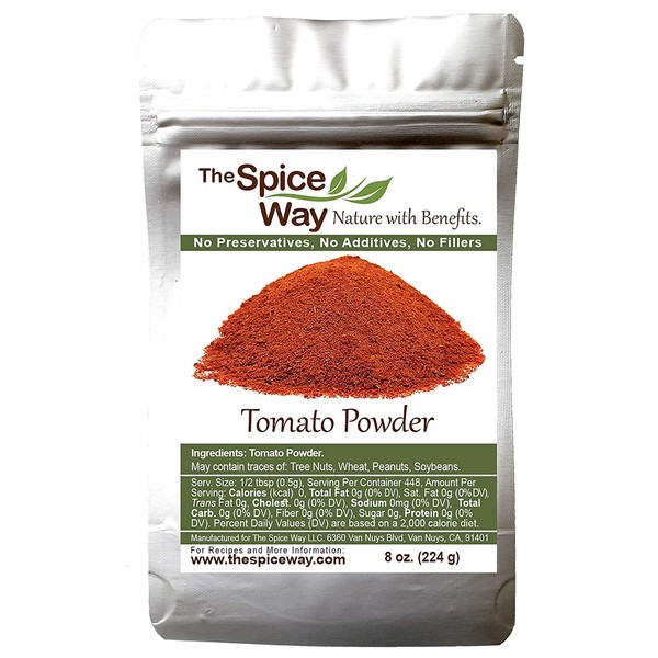The Spice Way Tomato Powder - ( 8 oz ) dried tomatoes made into a powder used for cooking.