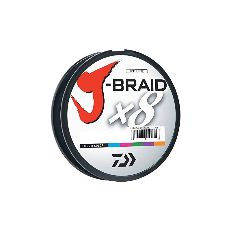 Daiwa J-BRAID Multi-Color 80lb Filler Spool