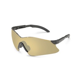 Gateway Safety 14GB6M Hawk Wraparound Safety Glasses, Mocha Mirror Lens, Black Temple