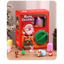 Winter, Santa Boys & Girls Gifts, Vending Gashapon Claw Machine for Kids, Egg Twister Machine for Age 3+, Novelty Festival Gift, Surprise Birthday Gift, Santa's Surprise Twisted Egg